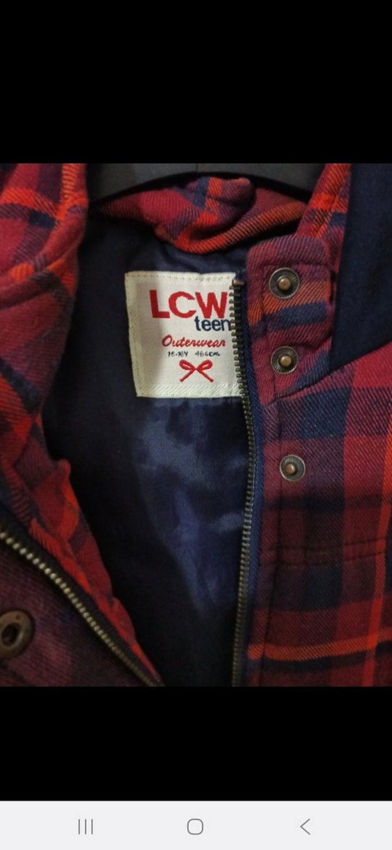 Düğmeli Bordo Kadın Yelek 15 16 yaş - Görsel 3