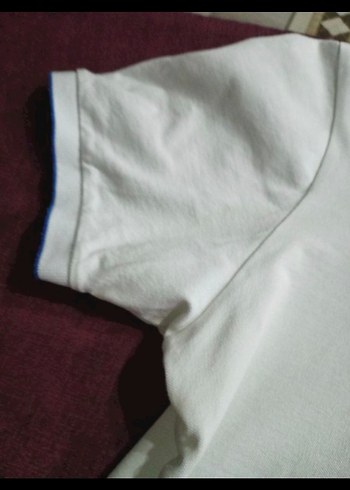 Düğmeli Beyaz Erkek Polo Tişört - Görsel 4
