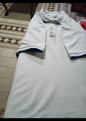 Düğmeli Beyaz Erkek Polo Tişört - Görsel 5