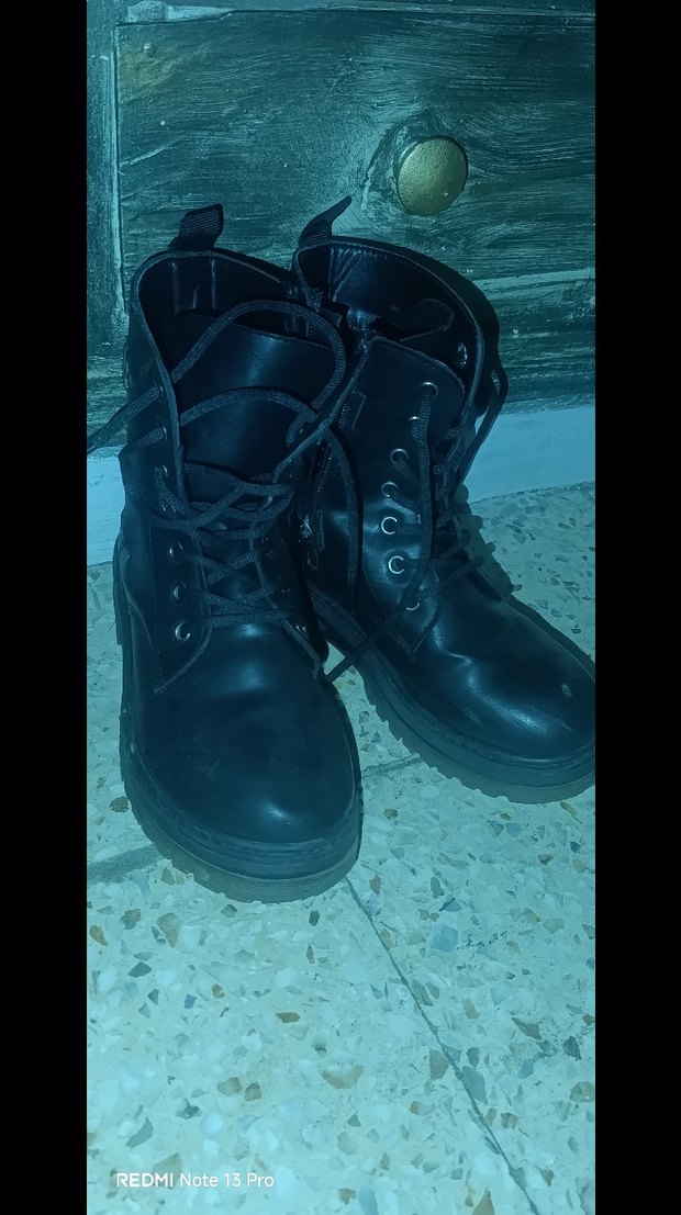 Siyah kız Erkek Kauçuk Bot - Görsel 5