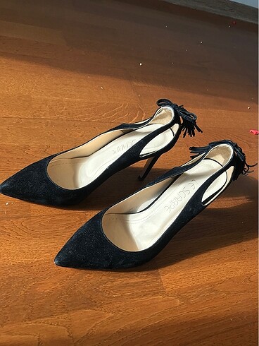 Diğer Le scarpe süet görünümlü topuklu ayakkabı