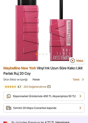 Maybelline Vinly 20 Coy Likit Ruj