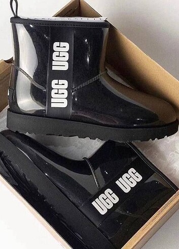 37 Beden Water Pro seffaf ugg siyah Su gecirmez Termal ic yapi Kaymaz ort