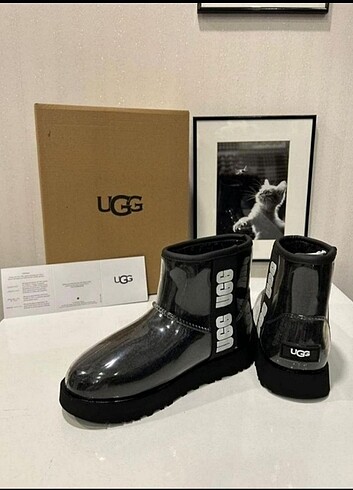 Water Pro seffaf ugg siyah Su gecirmez Termal ic yapi Kaymaz ort