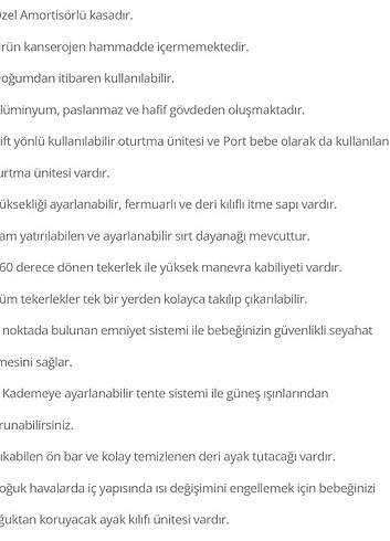 Diğer Bebek arabası