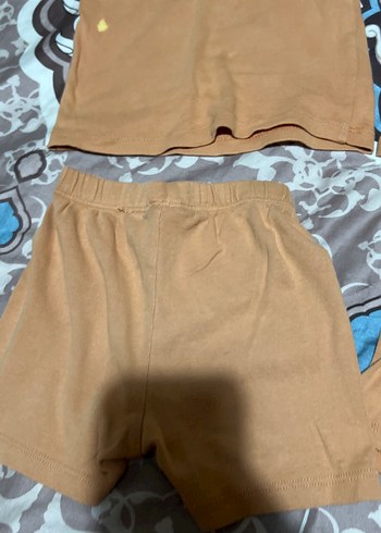 Kahverengi Bebek Erkek Kısa Kollu Pamuklu Takım 2 adet - Görsel 6