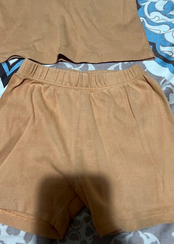 Kahverengi Bebek Erkek Kısa Kollu Pamuklu Takım 2 adet - Görsel 7