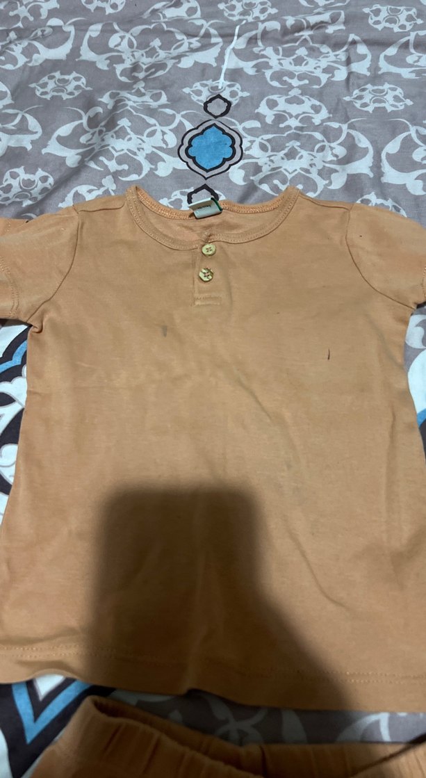 Kahverengi Bebek Erkek Kısa Kollu Pamuklu Takım 2 adet - Görsel 4