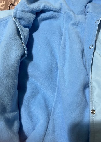 Renkli Nakışlı Mavi Bebek Tulumu 1 2 yas - Görsel 3