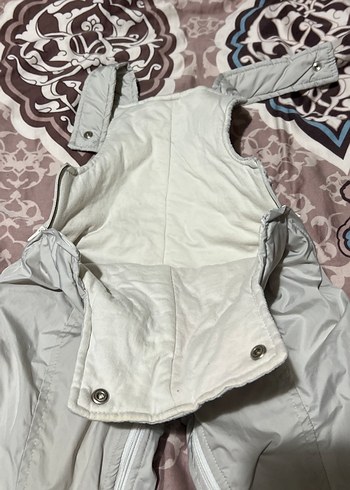 Gri Fermuarlı Erkek Bebek Kayak Tulumu 1 2 yas - Görsel 3