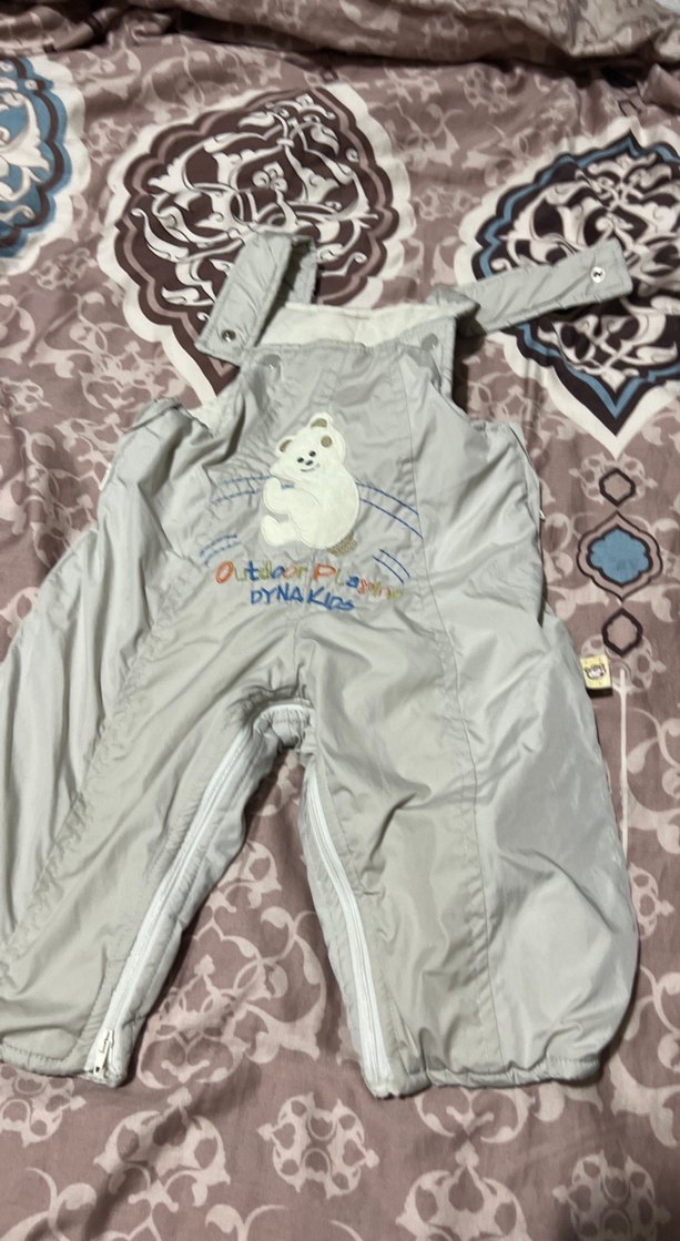 Gri Fermuarlı Erkek Bebek Kayak Tulumu 1 2 yas - Görsel 4