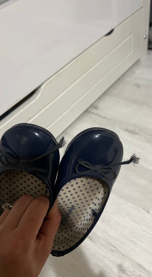 Kızlar İçin Koyu Mavi Rugan Babet lcw - Görsel 4