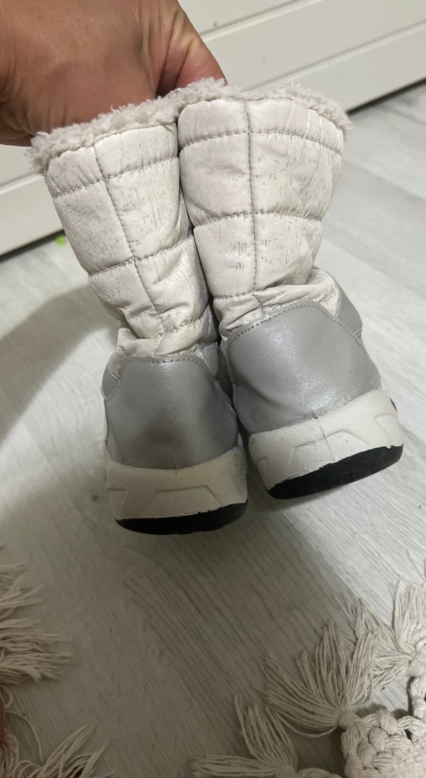 Kız Çocuk Beyaz Gri Kürklü Bot lcw 29 numara - Görsel 3