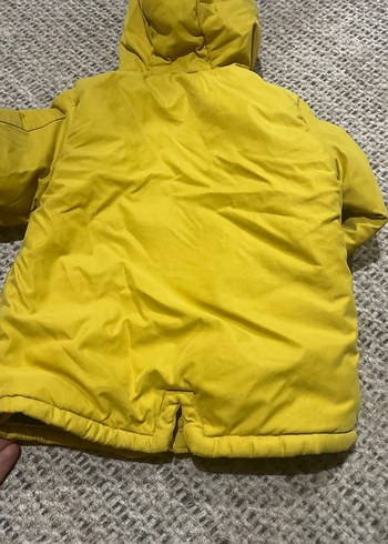 Sarı Kapüşonlu Erkek Çocuk Mont 1 2 yaşa uygun - Görsel 5