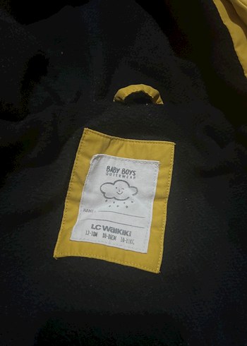 Sarı Kapüşonlu Erkek Çocuk Mont 1 2 yaşa uygun - Görsel 7