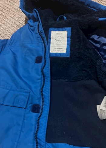 Erkek Çocuk Mavi Kapüşonlu Sıcak Mont 1 2 yas giyer - Görsel 7