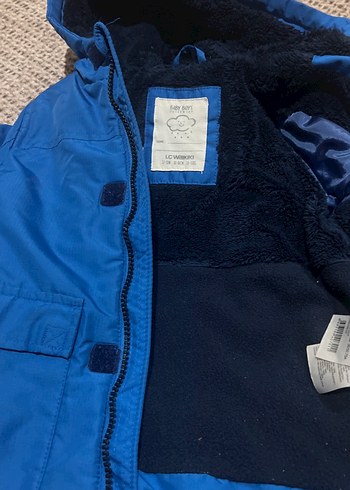 Erkek Çocuk Mavi Kapüşonlu Sıcak Mont 1 2 yas giyer - Görsel 6