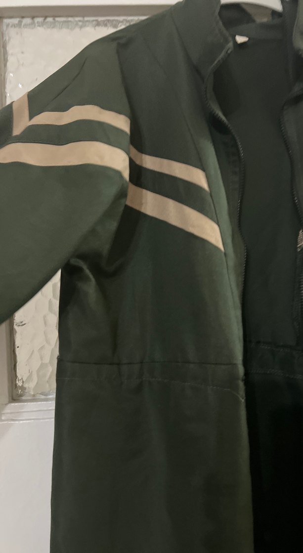 Drapeli Uzun Yeşil trençkod 40 44 beden arası - Görsel 3