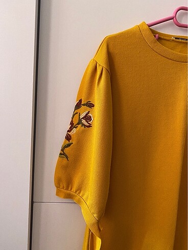 s Beden altın Renk Bluz tunik sweat triko