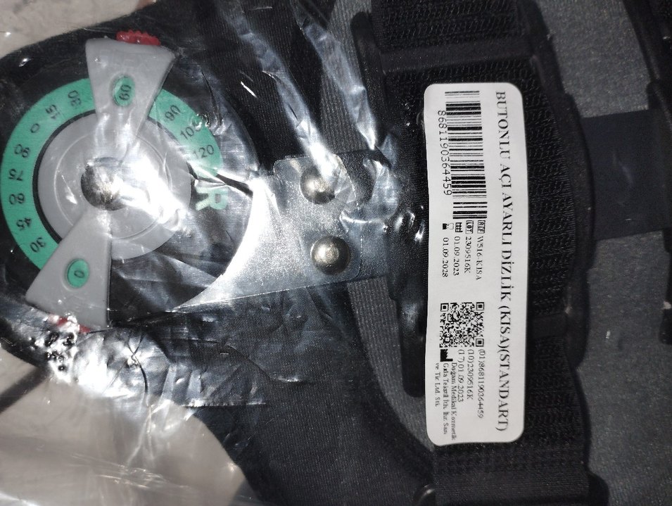 Ayarlanabilir Siyah Dizlik W515 Velcro Bantlı - Görsel 2