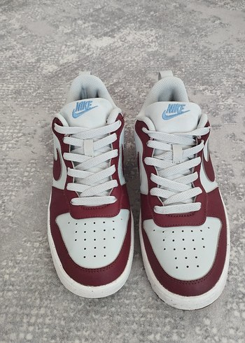 Nike Nike Bağcıklı Beyaz Bordo Spor Ayakkabı