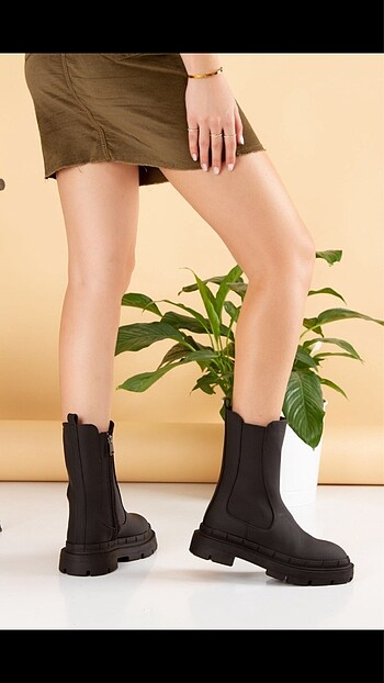 36 Beden Zara Model Siyah Yeni Sezon Kadın Bot
