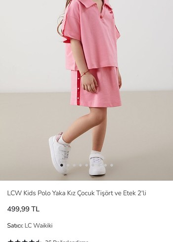 Pembe LCW Kids Kız Etek