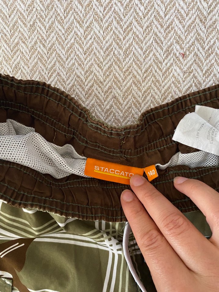 Bohem Tarzı Kahverengi Desenli Erkek Şort - Görsel 2