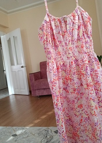 xs Beden pembe Renk Pembe Bohem kısa Elbise