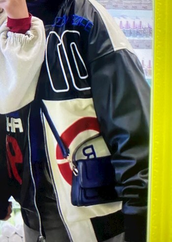 Yarış Baskılı Kadın Deri Ceket - Görsel 2