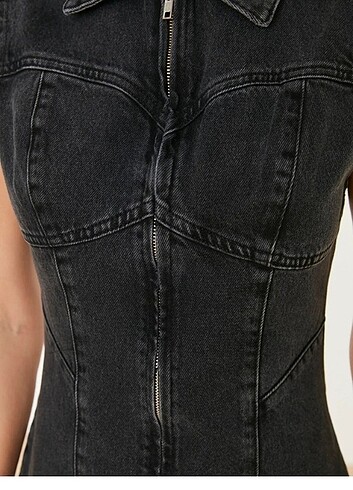 xs Beden siyah Renk TRENDYOL denim elbise