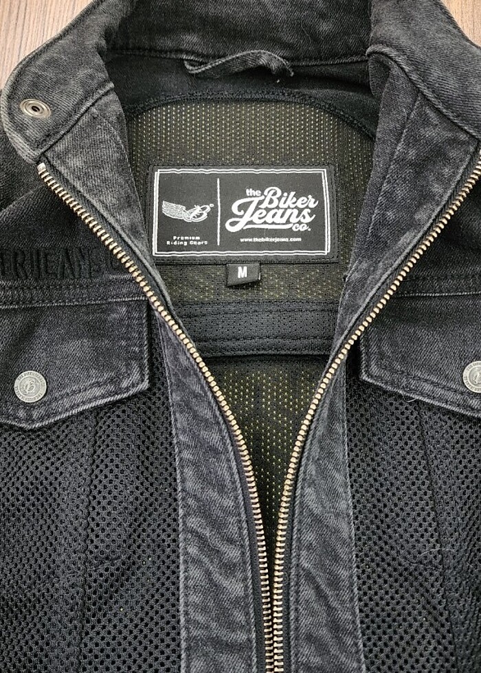 Biker jeans kadın motor montu yazlık - Görsel 2