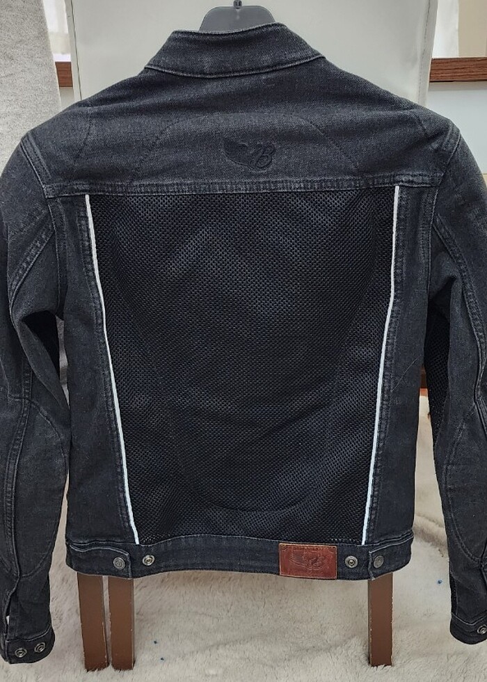 Biker jeans kadın motor montu yazlık - Görsel 3