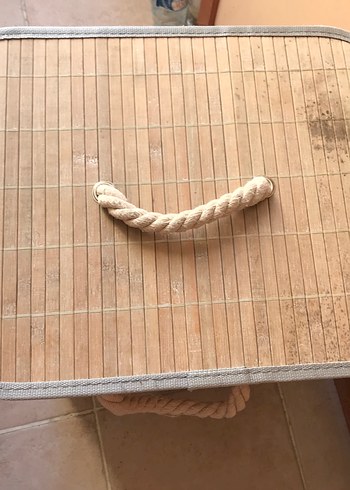  Beden Kahverengi Parlak Bambu Sepeti
