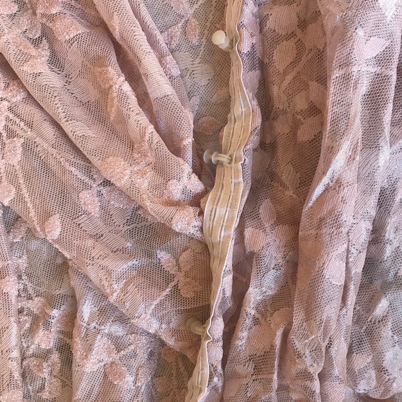 Parlak Açık pembe Bohem Tarzı Perde - Görsel 3