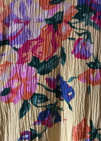 TIFFANY TOMATO Sarı Çiçekli Bohem Mini Elbise - Görsel 2