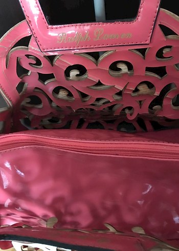 Dantel Detaylı Pembe Bohem Kadın Çanta - Görsel 2