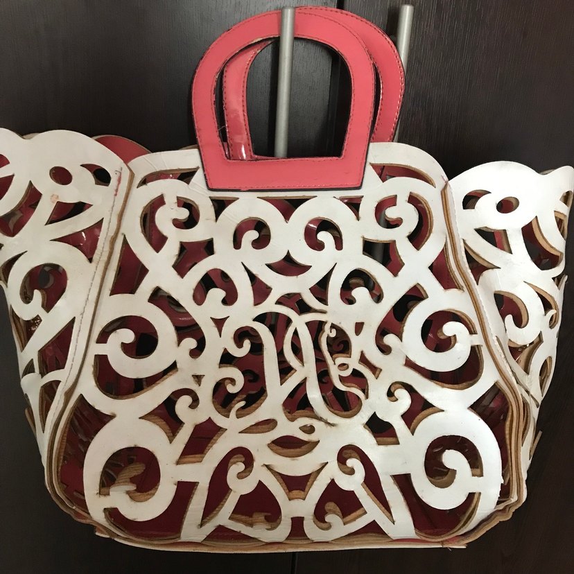 Dantel Detaylı Pembe Bohem Kadın Çanta - Görsel 4