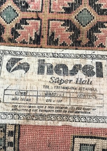 Pastel renkli desenli geleneksel halı yolluk - Görsel 3