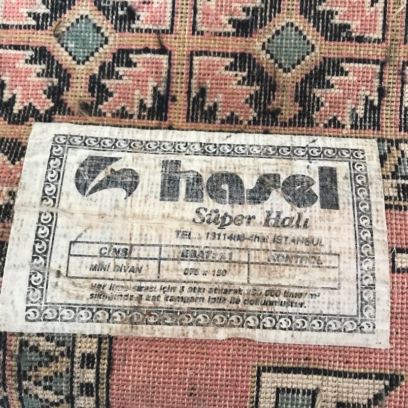 Pastel renkli desenli geleneksel halı yolluk - Görsel 3