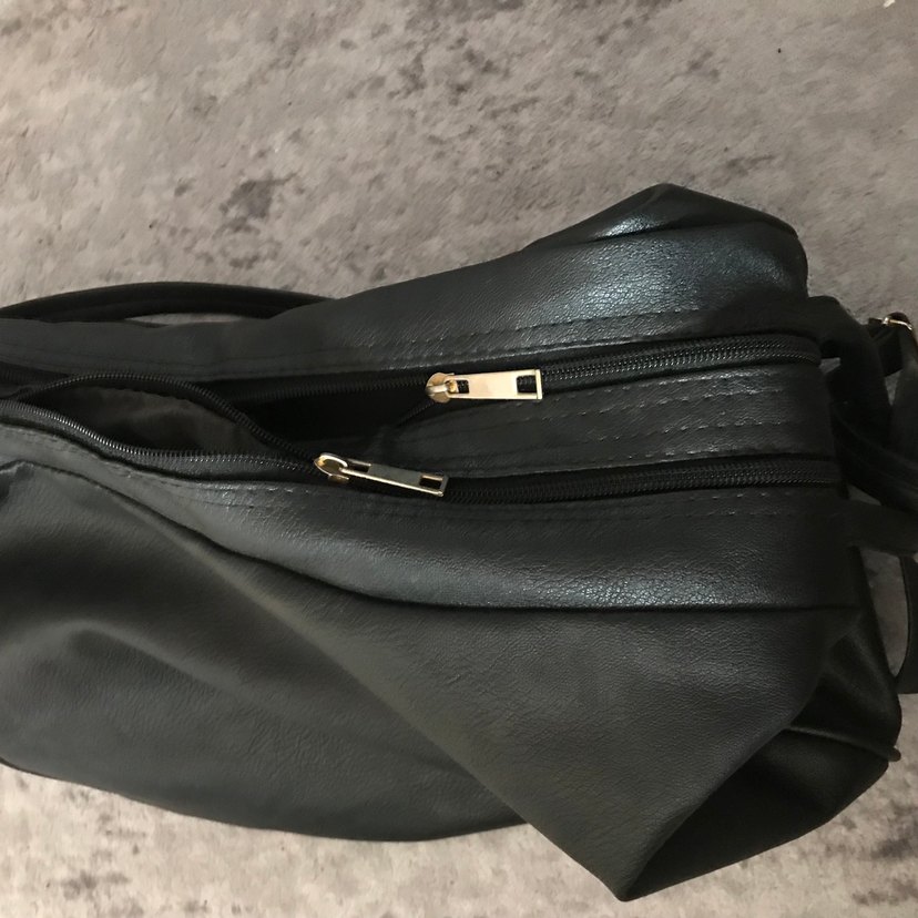 Siyah Deri Tokalı Kadın Çanta - Görsel 3