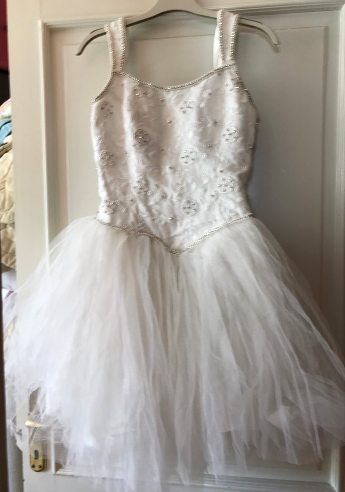 Beyaz Dantel Detaylı  38 beden Abiye Elbise - Görsel 2