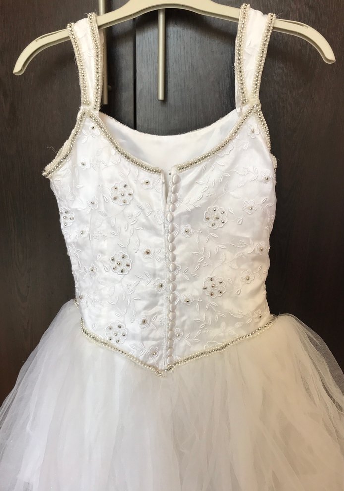 Beyaz Dantel Detaylı  38 beden Abiye Elbise - Görsel 5