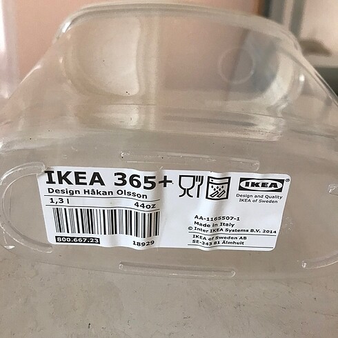 Beden IKEA Şeffaf saklama kabı