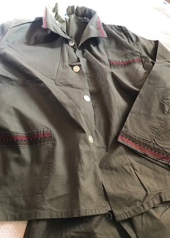 İnce kumaş  pijama takımı - Görsel 2