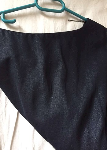 TUĞBA Siyah Drapeli Uzun Kadın Elbise - Görsel 4