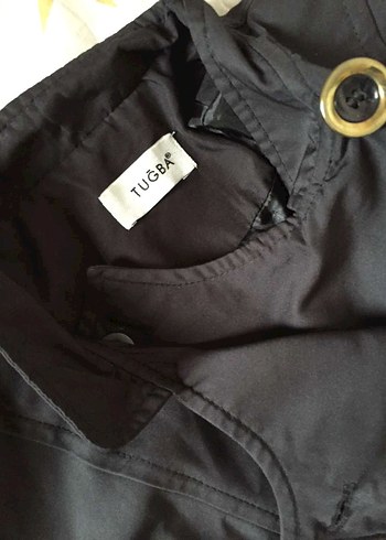 TUĞBA düğmeli Siyah Kadın Midi Trençkot - Görsel 2