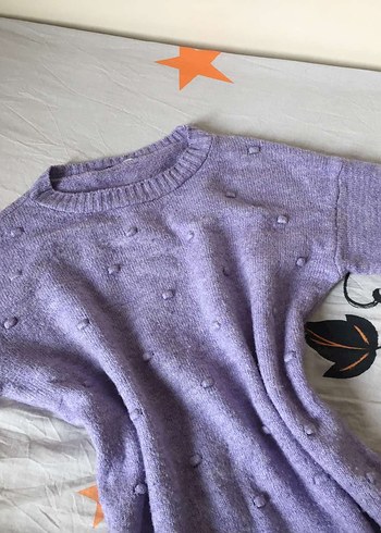 Mor Triko Kadın Kazak - Görsel 2