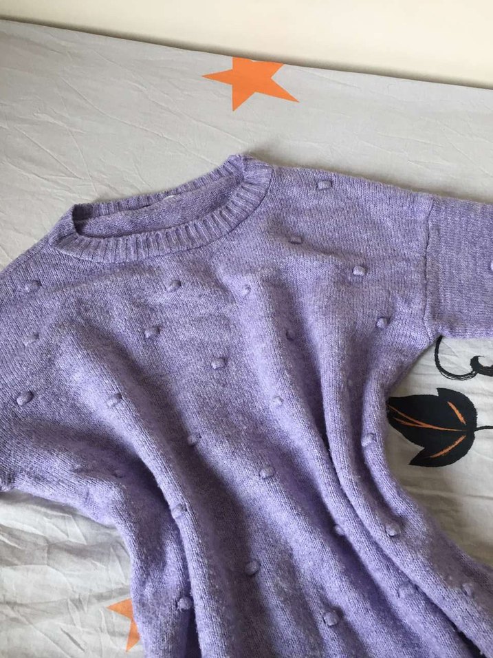 Mor Triko Kadın Kazak - Görsel 2