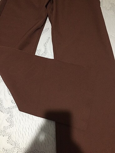 Kahverengi kumaş pantolon - Görsel 5